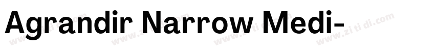 Agrandir Narrow Medi字体转换